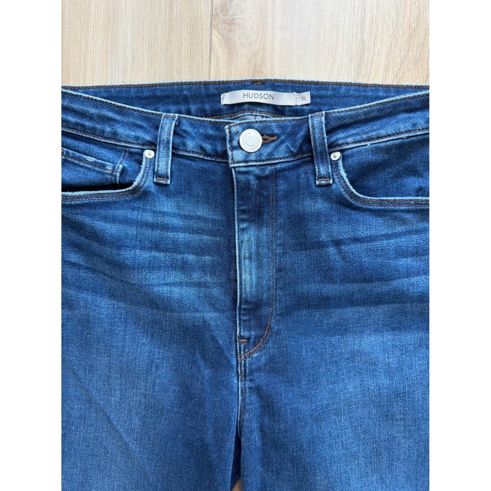 Hudson Holly High Rise Flare Jeans Dark Wash Indigo‎ Denim Size 31 Womens - Picture 2 of 8